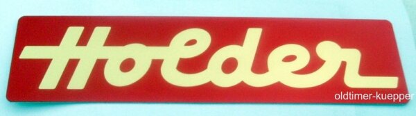 Metallschild "Holder" klein