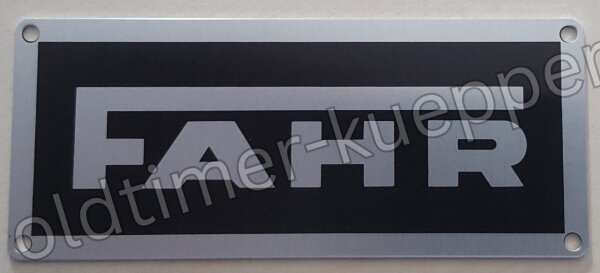 Fahr Motorhaubenschild KT10D 118613-KT