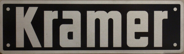 Typenschild Kramer