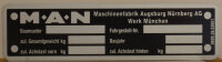 Typenschild MAN
