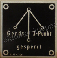 Hinweisschild (3 Punkt)