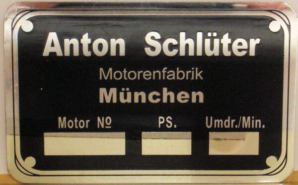 Schlüter Motorschild