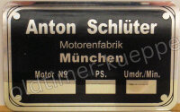 Schlüter Motorschild