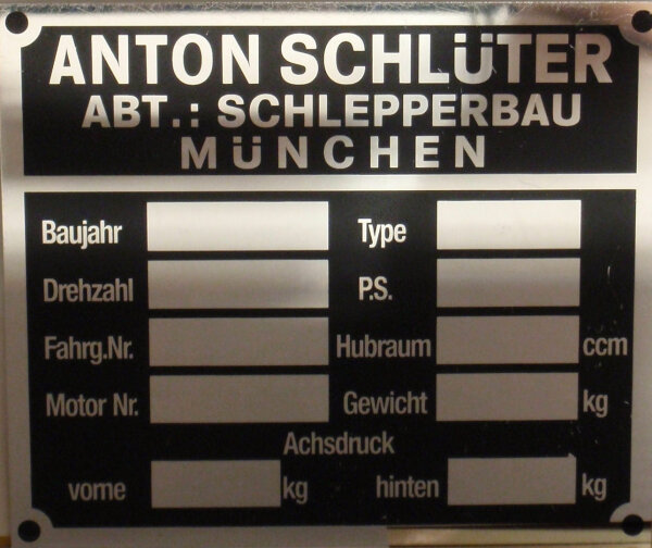 Schlüter Motorschild