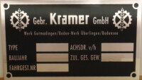 Typenschild Kramer