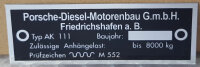 Typenschild Anhängerkupplung 118651