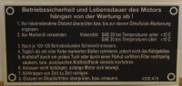 Schild "Betriebssicherheit..."