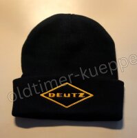 Mütze schwarz mit Deutz-Stick