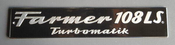 Motorhaubenschild "Farmer 108 LS"