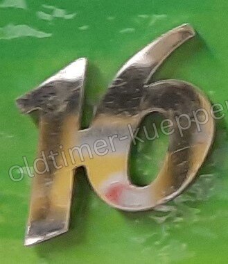 Zahl 16 für Motorhaube Fendt