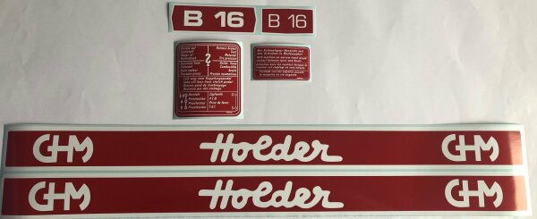 Aufklebersatz Holder B16