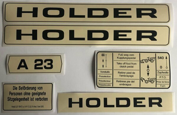 Aufklebersatz Holder A23