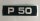 Typenaufkleber "P50"