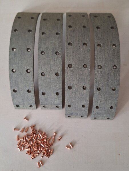 Trommelbremsbelag-Satz 300x50, 4Stück, inkl.Niet