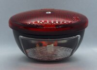 2-Kammer-Leuchte oval Metall mit Kz.bel.