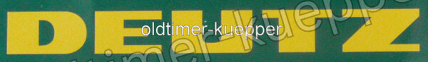 Aufkleber "Deutz" Motorhaube ,klein