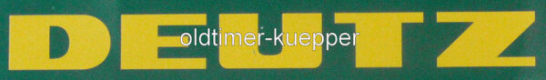 Aufkleber "Deutz" Sitzschale, groß