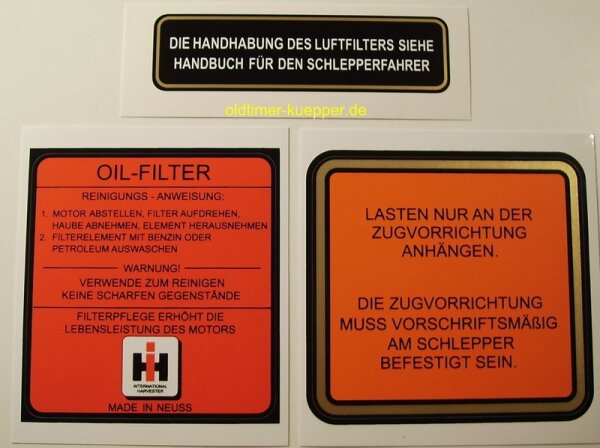 Aufklebersatz für Mc Cormick