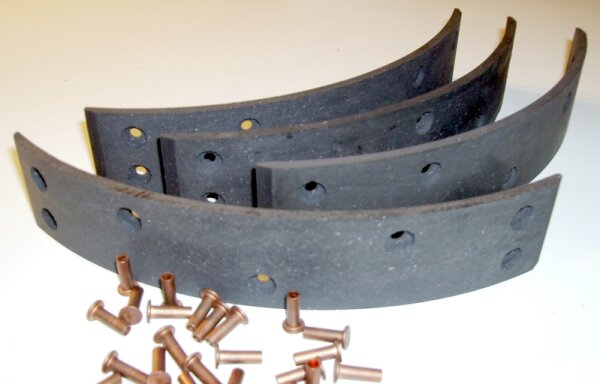 Bremsbelag für Holder ,4 Stück, inkl. Niet