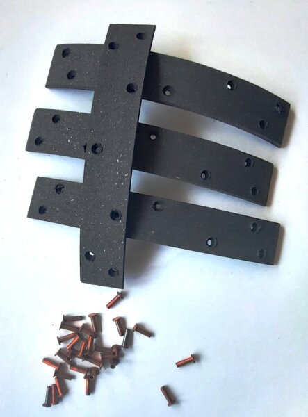 Bremsbelag für Holder, 4 Stück, inkl. Niet
