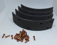 Bremsbelag für Holder, 4 Stück, iinkl. Niet