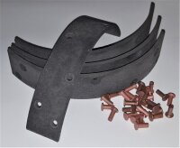 Bremsbelag für Holder, 4 Stück inkl. Niet