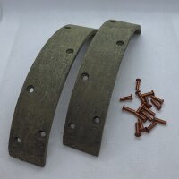 Handbremsbelag-Satz 180x30, 2 Stück, inkl. Niet 3x8