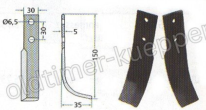 Fräsmesser für Holder, rechte Ausführung