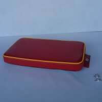 Kotflügelkissen rot/gelb, gerade, 2 Drehwirbel