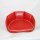 Sitzkissen mit Fahr-Logo, 22cm, rot/creme