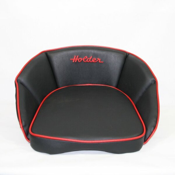 Sitzkissen mit Holder-Logo,22cm, schwarz/rot