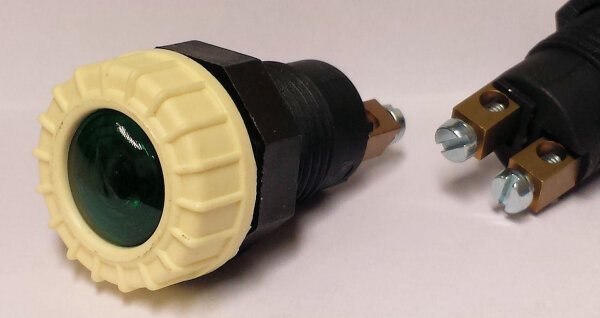 Anzeigenleuchte weiß Schraubanschluß grün