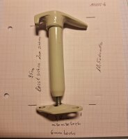 Haubenhalter Metall stehend, lang 100255-6