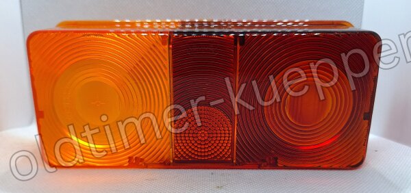 Lichtscheibe für 3-Kammer-Leuchte mit Kennzeichnbeleuchtung links