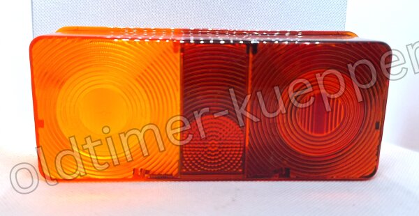 Lichtscheibe für 3-Kammer-Leuchte ohne Kennzeichnbeleuchtung links