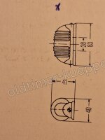 Blinkleuchte Standard m. Chromrand